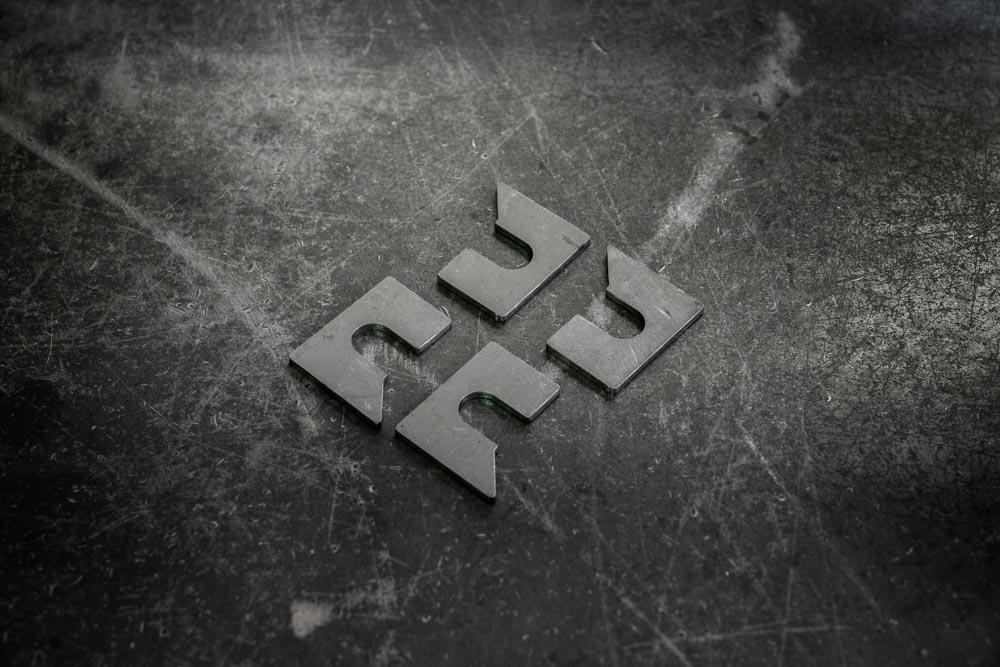 BMW E30 Serrated Camber and Toe Adjustment Brackets-Steel parts-Camber only-Garagistic