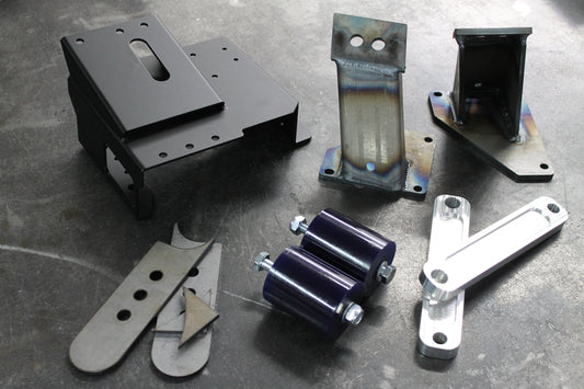 BMW M6x V8 E30 Engine Swap Conversion Motor Mounts (M60/S62)-Motor Mounts-Bare-Garagistic