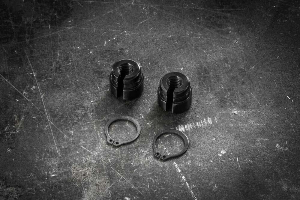 BMW Throttle Cable Bushings - Billet Aluminum - E36, E39, E38, M50 swaps-Steel parts-Black Anodized-Garagistic