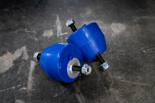 E30 24V M5X/S5X Polyurethane Swap Motor Mount Bushings - (M50, M52, S50, S52,S54)-Poly-95A hard poly (aggressive street/track)-Garagistic