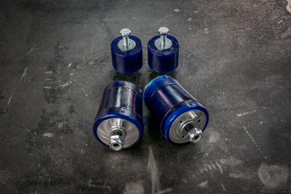 E30 318 95A M42 Poly Engine Mount Bushings - 11811137076 - Clearance-Poly-Garagistic