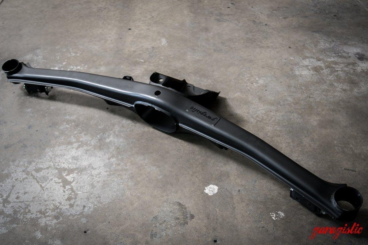 E30 Adjustable Rear Subframe Conversion-Steel parts-Black-No thanks-I will supply my core upfront-Garagistic