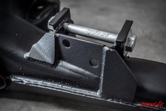 E30 Adjustable Rear Subframe Conversion-Steel parts-Black-No thanks-I will supply my core upfront-Garagistic