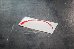 E30 Alpina Style Tach Strip (Green or Red stripes)-Stickers-Red-Garagistic