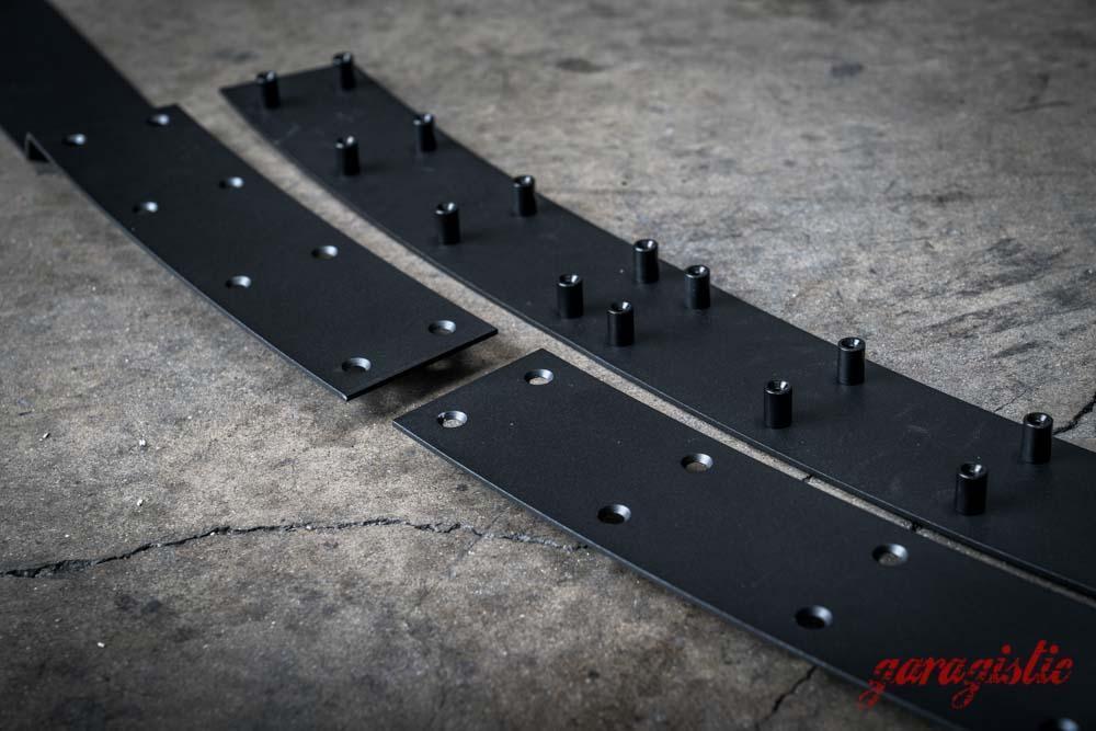 E30 Aluminum IS Lip Splitter (Late Model)-Steel parts-No Lip-Garagistic