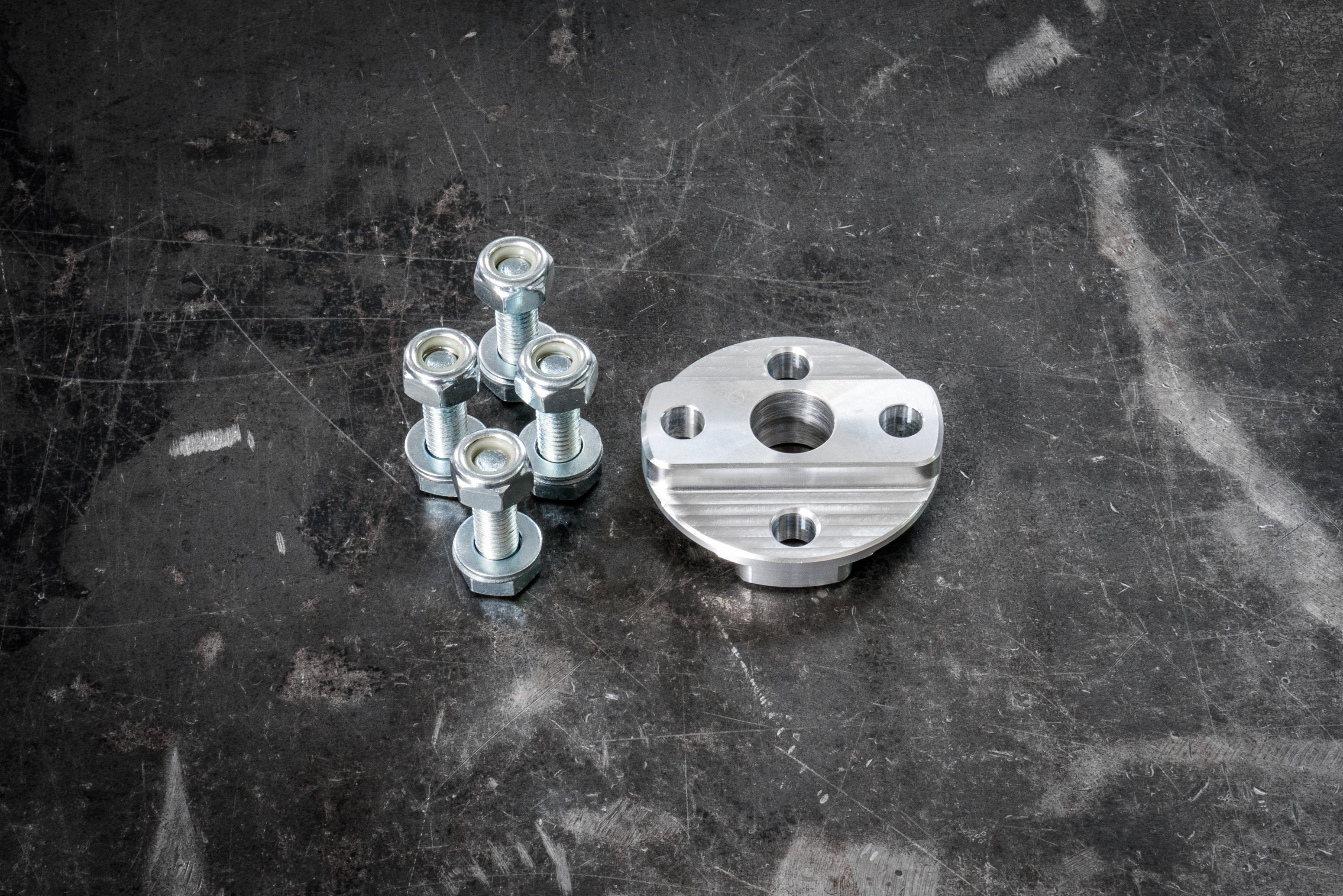 E30 Aluminum Steering Flex Coupler-Machined Parts-Raw Aluminum-Garagistic