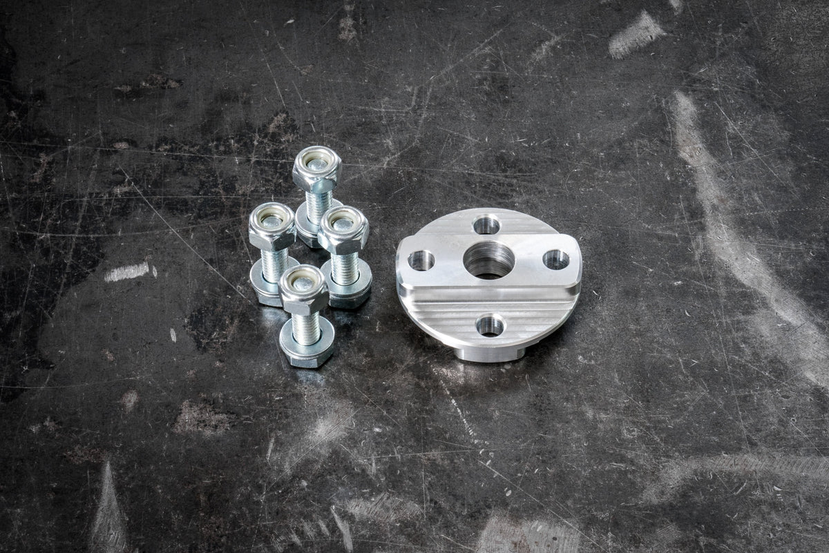 E30 Aluminum Steering Flex Coupler-Machined Parts-Raw Aluminum-Garagistic