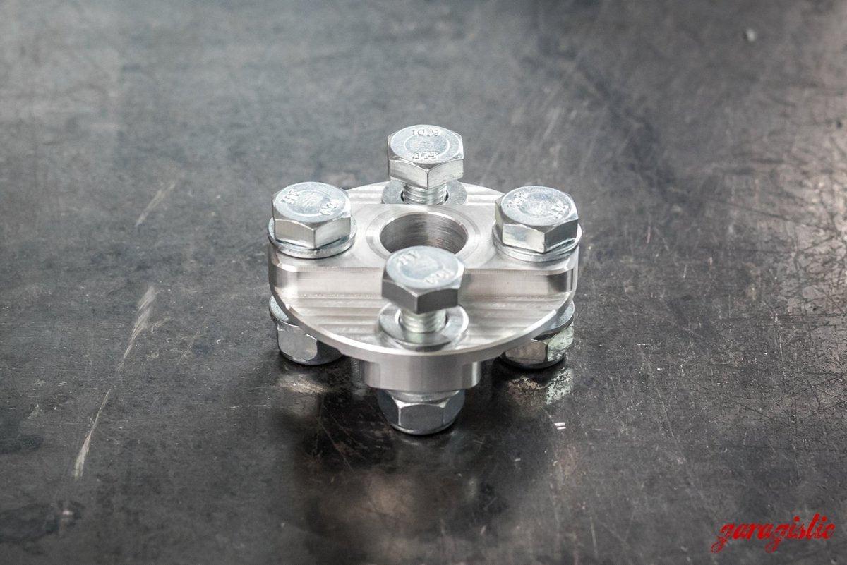 E30 Aluminum Steering Flex Coupler-Machined Parts-Raw Aluminum-Garagistic