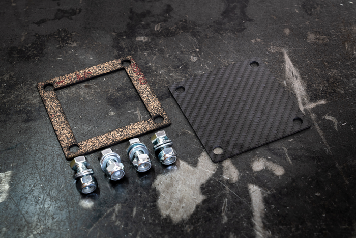 E30 Brake Booster Block-off Plate - Boosterless Conversion/Firewall Blockoff-Brake Lines-Carbon Fiber-Garagistic