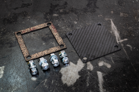 E30 Brake Booster Block-off Plate - Boosterless Conversion/Firewall Blockoff-Brake Lines-Carbon Fiber-Garagistic