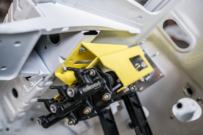 E30 Brake Booster Delete Bracket (Wilwood/ Tilton Pedal Box Setup) - Boosterless Conversion-Steel parts-No pedals or master cylinders-Garagistic