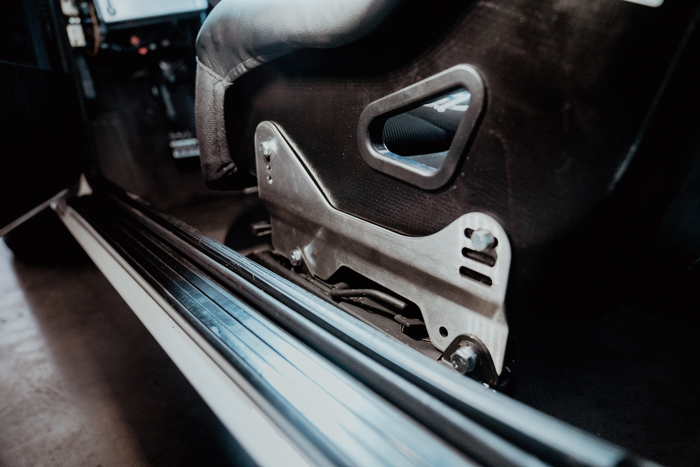 E30 Bucket Seat Side Mount Brackets for OEM Sliders-Seat mounts-400mm to 425mm-Garagistic