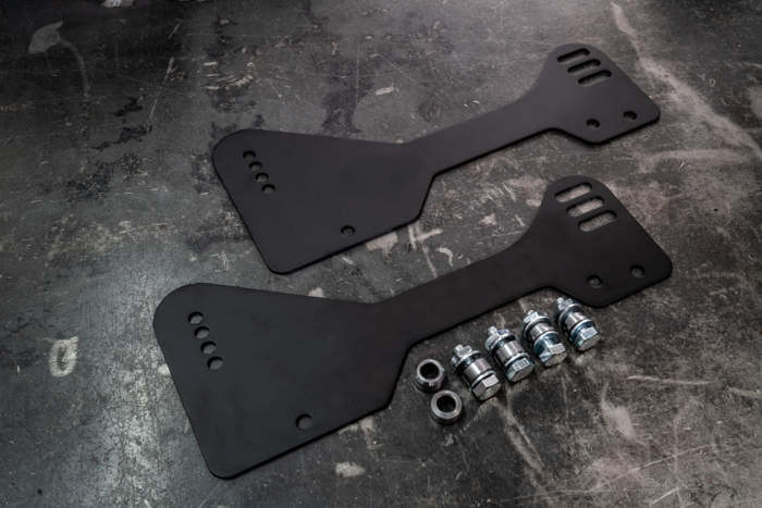E30 Bucket Seat Side Mount Brackets for OEM Sliders-Seat mounts-400mm to 425mm-Garagistic