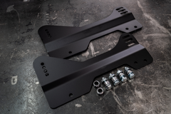 E30 Bucket Seat Side Mount Brackets for OEM Sliders-Seat mounts-400mm to 425mm-Garagistic
