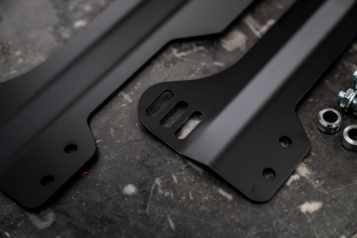 E30 Bucket Seat Side Mount Brackets for OEM Sliders-Seat mounts-400mm to 425mm-Garagistic