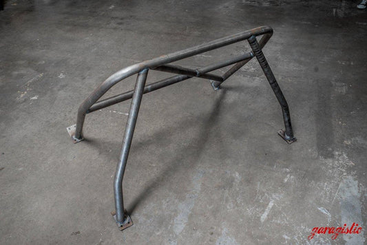 E30 Convertible Bolt In Roll Bar-Roll bars-Bent (for taller drivers)-Bare-Garagistic