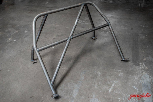 E30 Convertible Bolt In Roll Bar-Roll bars-Bent (for taller drivers)-Bare-Garagistic