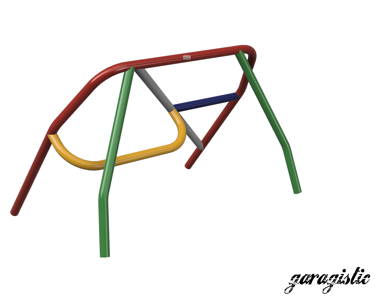 E30 Coupe and Sedan Weld-it-Yourself Roll Bar-Roll bars-No rear bracing-Straight harness bar-Bent (makes room for rear bench seat)-Garagistic