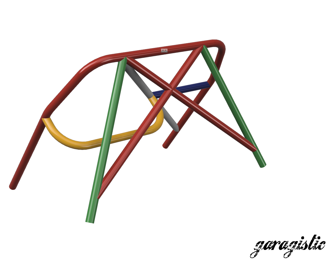 E30 Coupe and Sedan Weld-it-Yourself Roll Bar-Roll bars-No rear bracing-Straight harness bar-Bent (makes room for rear bench seat)-Garagistic