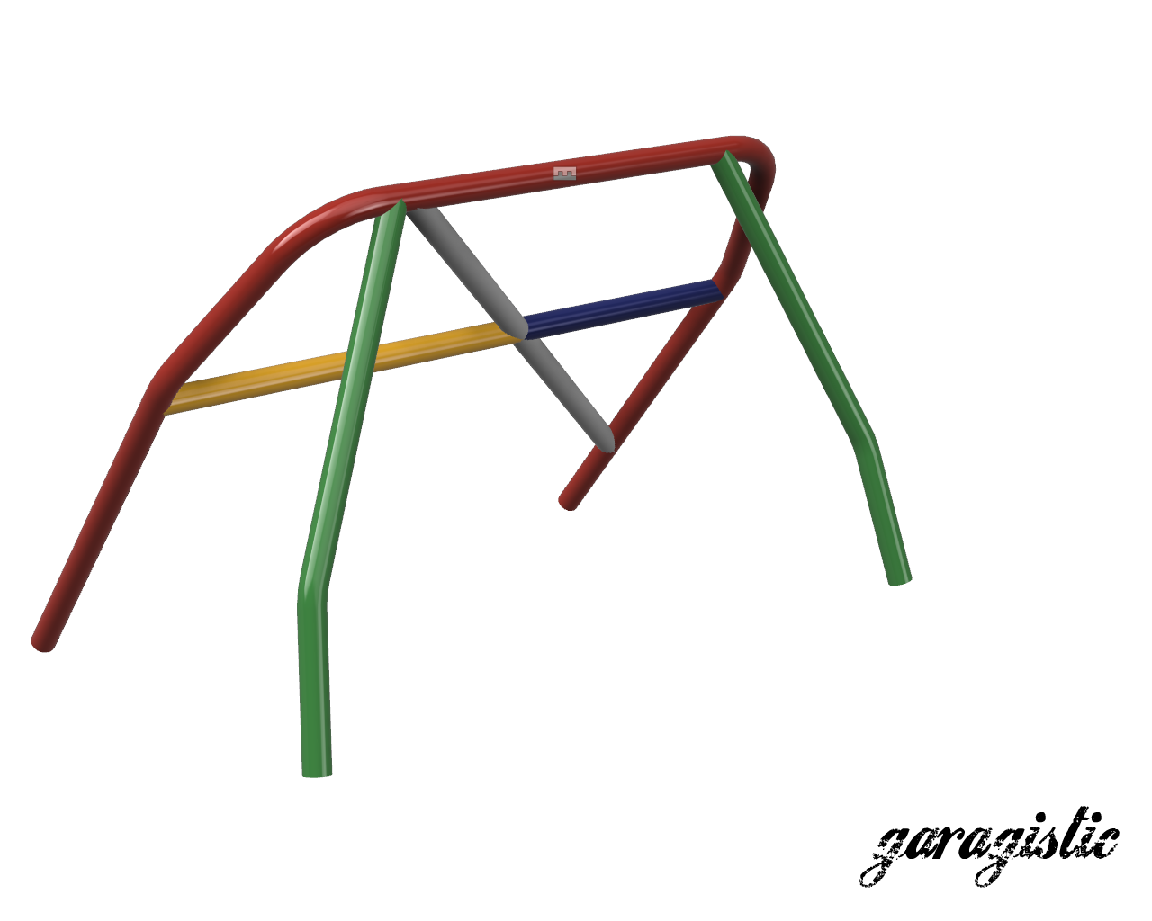 E30 Coupe and Sedan Weld-it-Yourself Roll Bar-Roll bars-No rear bracing-Straight harness bar-Bent (makes room for rear bench seat)-Garagistic