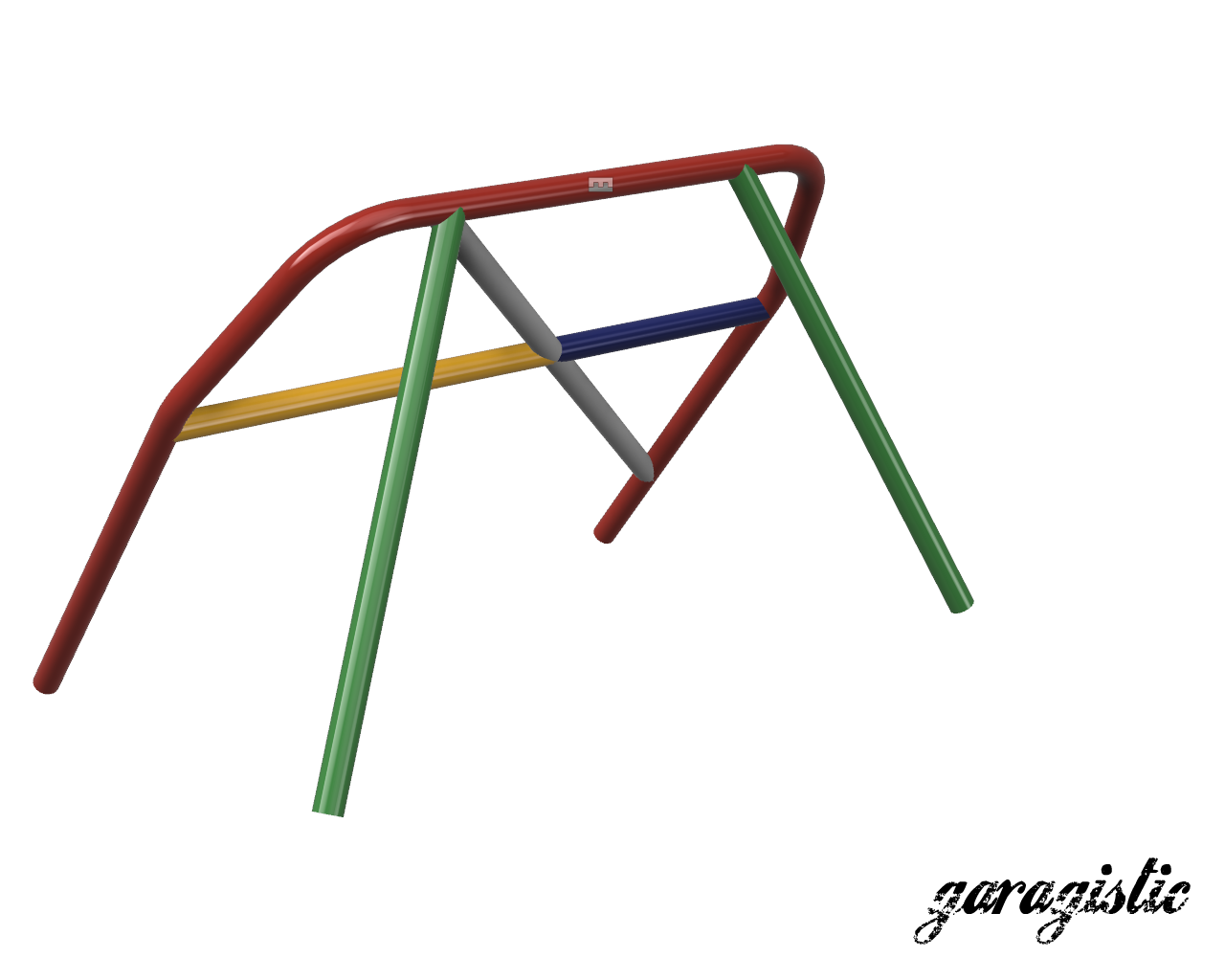 E30 Coupe and Sedan Weld-it-Yourself Roll Bar-Roll bars-No rear bracing-Straight harness bar-Bent (makes room for rear bench seat)-Garagistic