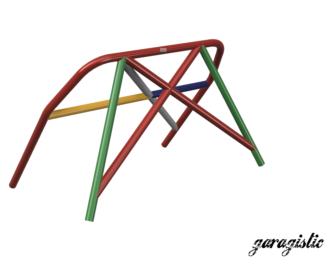 E30 Coupe and Sedan Weld-it-Yourself Roll Bar-Roll bars-No rear bracing-Straight harness bar-Bent (makes room for rear bench seat)-Garagistic