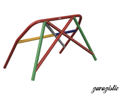 E30 Coupe and Sedan Weld-it-Yourself Roll Bar-Roll bars-No rear bracing-Straight harness bar-Bent (makes room for rear bench seat)-Garagistic