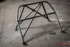E30 Coupe Bolt In Roll Bar-Steel parts-Double Diagonal (X) (only available with straight rear tubes)-Bent (for taller drivers)-Straight rear down tubes-Garagistic