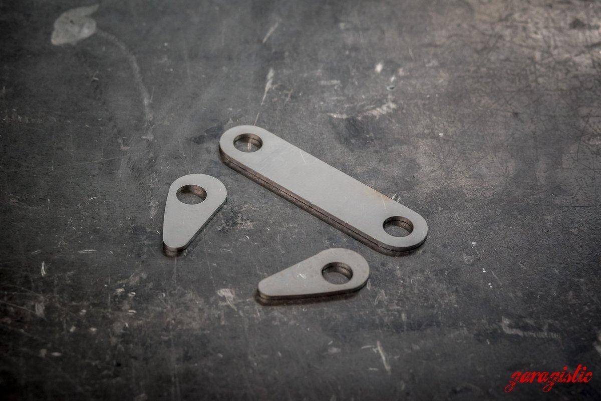 E30 Differential Mounting Point Reinforcement Kit-Steel parts-No rear sway reinforcements-No front subframe reinforcements-Garagistic