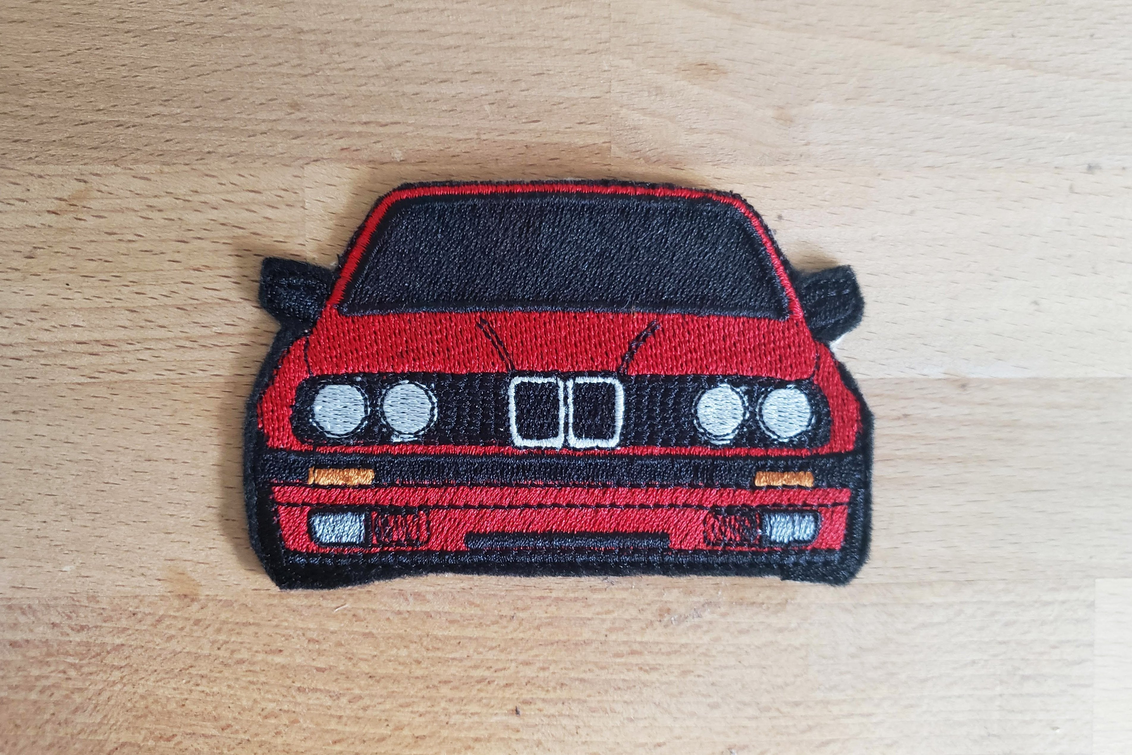 E30 Embroidered Iron-on Patch-Brackets & Reinforcement Braces-Garagistic