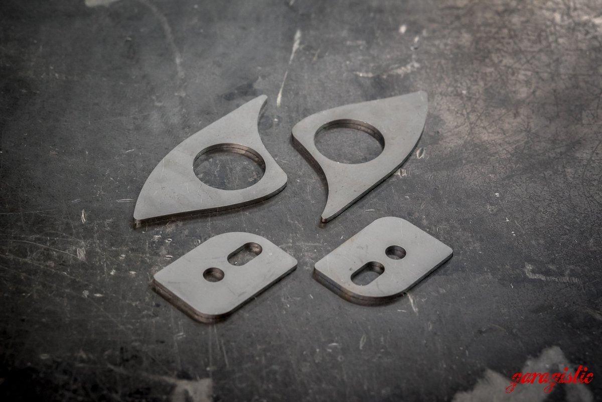 E30 Front Subframe Engine Reinforcement Kit-Steel parts-No front sway reinforcements-No rear subframe reinforcements-Garagistic