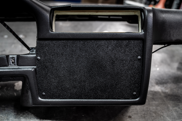 E30 HVAC Delete Panel - 318, 325i/is/e/es, M3-Steel parts-ABS Plastic-Garagistic