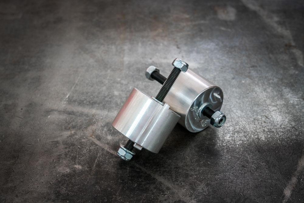 E30 IX Motor Mount Bushings - 1181113232, 11811130139-Poly-Solid Aluminum-No Thanks!-Garagistic