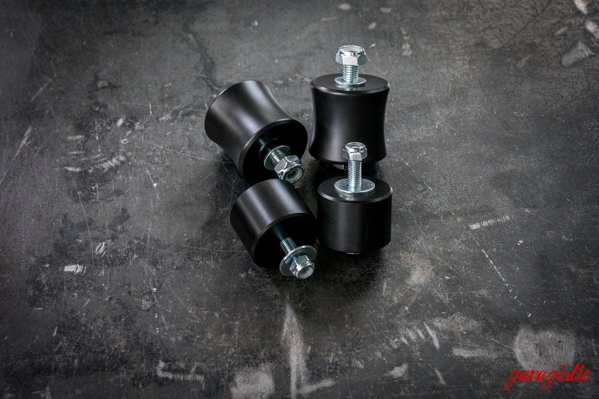E30 M20 Solid Delrin Engine Mounts and Trans Set-Steel parts-Garagistic