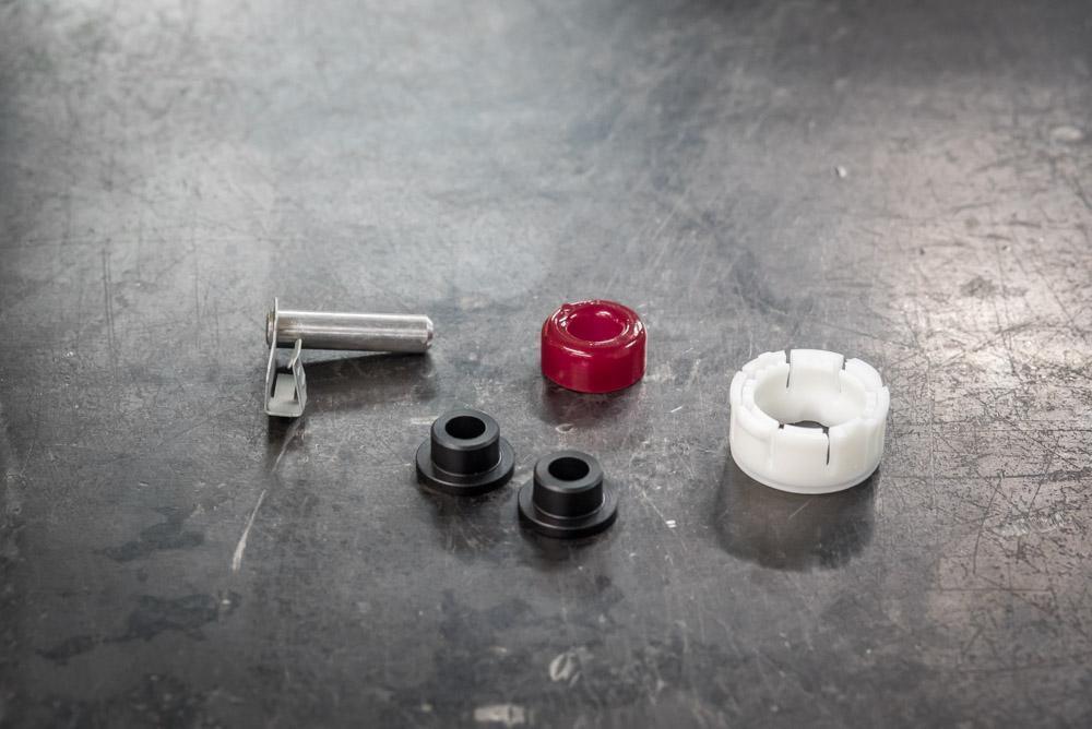 E30 Polyurethane Round Shifter Bushing Kit-Shifter Bushing Kits-Standard-No rear carrier assembly-Garagistic