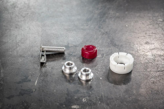 E30 Polyurethane Round Shifter Bushing Kit-Shifter Bushing Kits-Aluminum-No rear carrier assembly-Garagistic