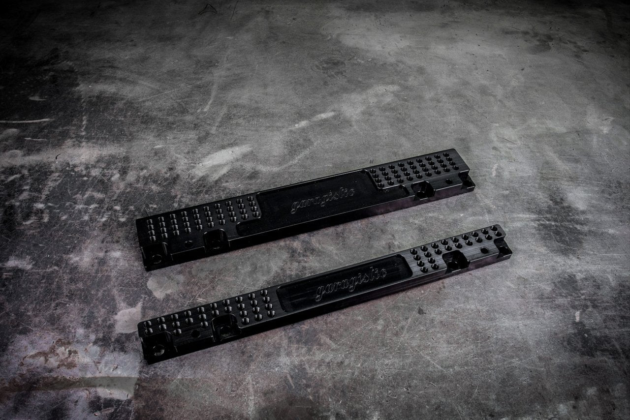 E30 Racing Seat Floor Mount Adapters-Seat mounts-Left Side Seat Adapter-Yes!-Black-Garagistic