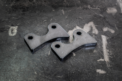 E30 Rear Dual Caliper Mount Weld On Brackets-Steel parts-Garagistic
