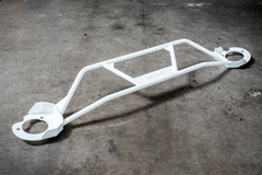 E30 Heavy Duty Front Strut Bar- 325, M3, M20 and M42 Compatible-Steel parts-White (+$25)-Garagistic