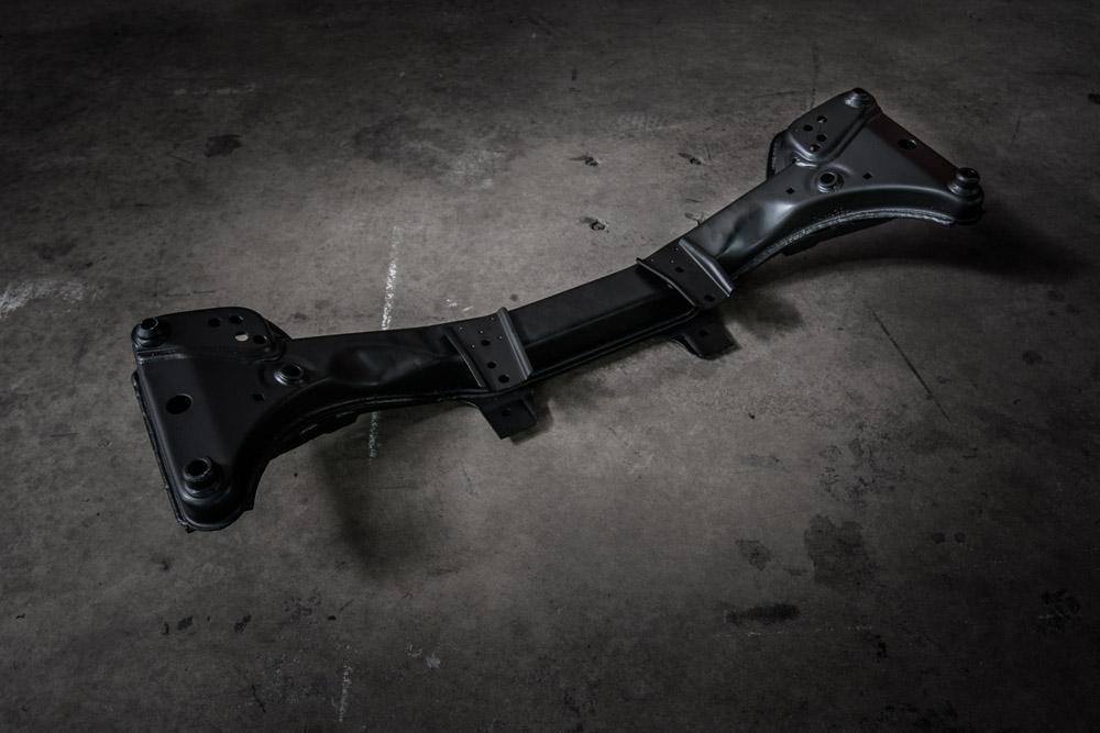 E30 Reinforced Front Subframe-Steel parts-Black-I will supply my core upfront-Yes - add control arm reinforcement-Garagistic