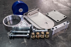 E30 Secondary Diff Mount-Steel parts-95A-Standard E30-Raw Aluminum-Garagistic