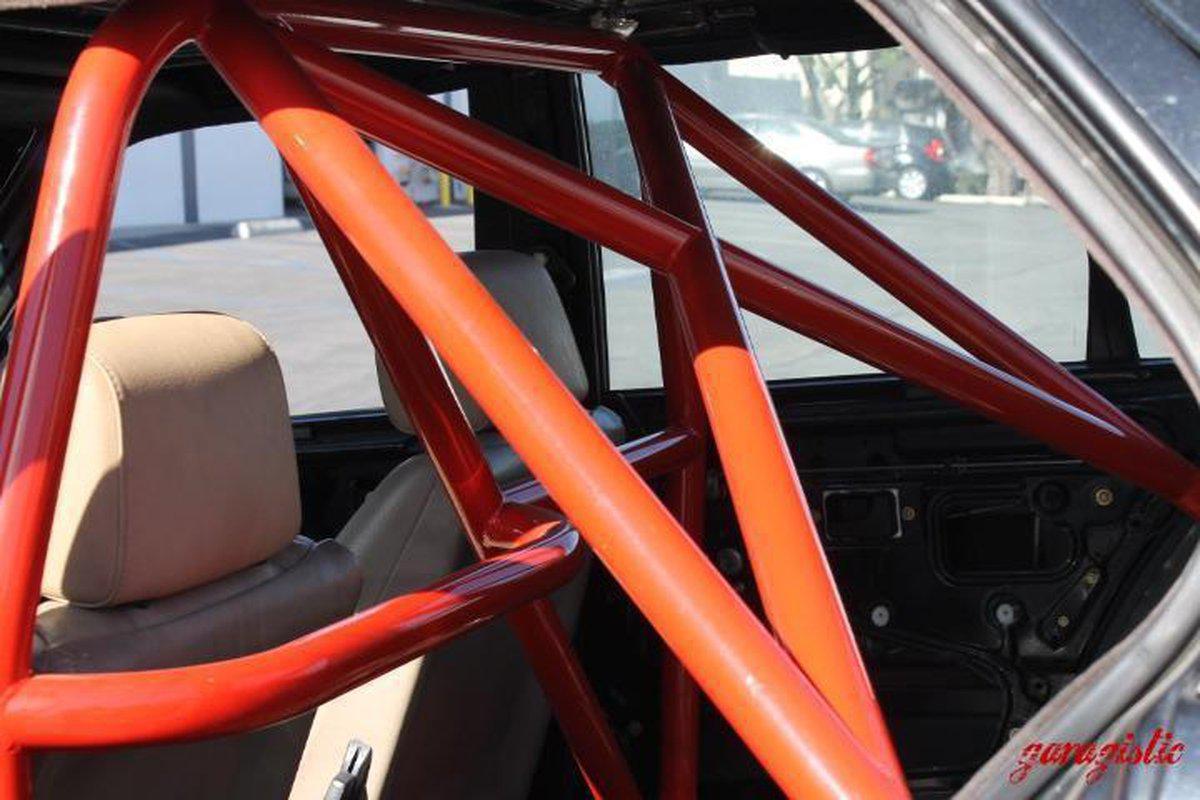 E30 Sedan Bolt In Roll Bar-Roll bars-Bare-Double Diagonal (X) (only available with straight rear tubes) (+$100.00)-Bent (for taller drivers) (+$50.00)-Garagistic