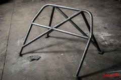 E30 Sedan Bolt In Roll Bar-Roll bars-Bare-Double Diagonal (X) (only available with straight rear tubes) (+$100.00)-Bent (for taller drivers) (+$50.00)-Garagistic
