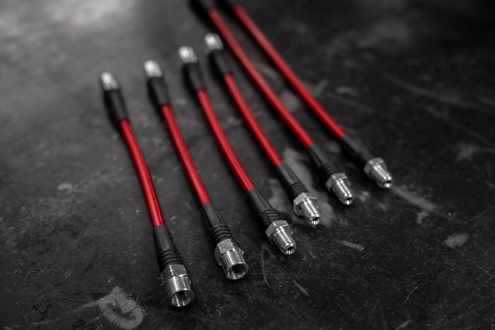 E30 Stainless Steel Complete 6 Brake Line Kit - DOT Compliant-Brake Lines-No clutch line-Garagistic