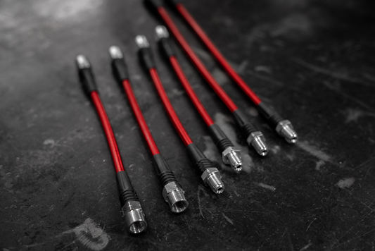 E30 Stainless Steel Complete 6 Brake Line Kit - DOT Compliant-Brake Lines-No clutch line-Garagistic