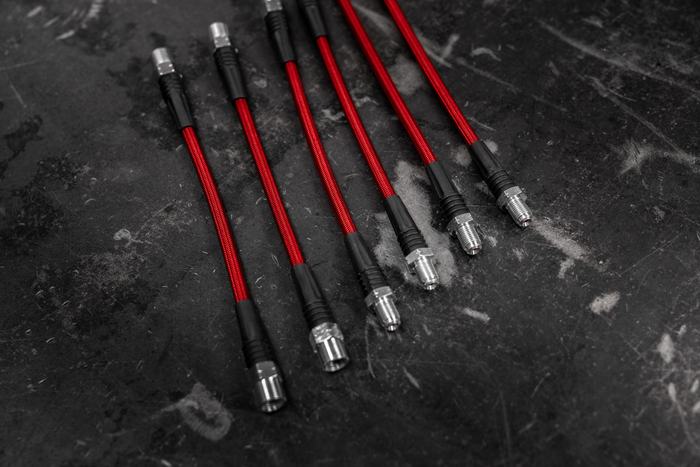E30 Stainless Steel Complete 6 Brake Line Kit - DOT Compliant-Brake Lines-No clutch line-Garagistic