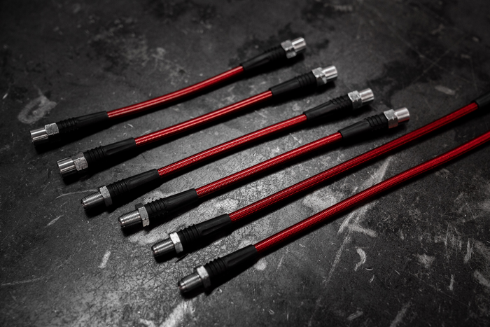 E30 Stainless Steel Complete 6 Brake Line Kit - DOT Compliant-Brake Lines-No clutch line-Garagistic