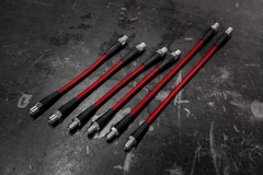 E30 Stainless Steel Complete 6 Brake Line Kit - DOT Compliant-Brake Lines-No clutch line-Garagistic