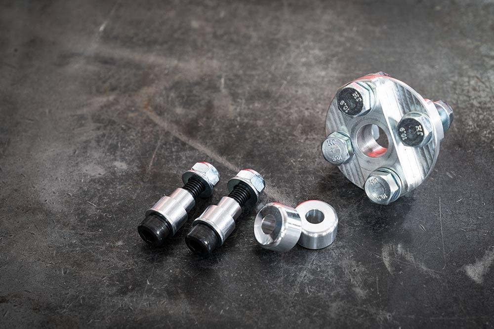 E30 Steering Rack Swap Kit (non-airbag version) - Z3, E36, E46-Steel parts-Add Aluminum steering coupler-No power steering delete-Garagistic