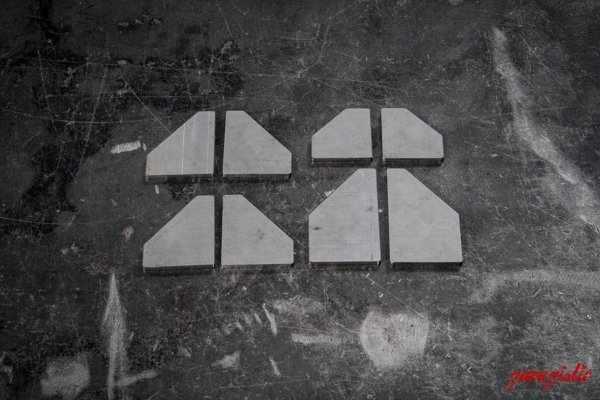 E30 Trailing Arm Mounting Point Reinforcement 8 Piece Gusset set- (Z3, 325, 318)-Steel parts-Garagistic